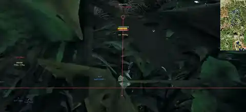 Wallhack-style visibility and world ESP markers in dark Evrima jungle
