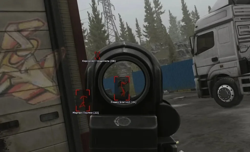 Wallhack outlines for players and apex predators